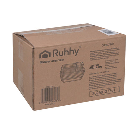 Ruhhy Lade-Organizer Set - 25 Stuks - Sorteerbakjes - Zwart