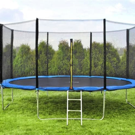 Malatec Buitennet voor Trampoline - 404 cm - 13FT - 8 Palen