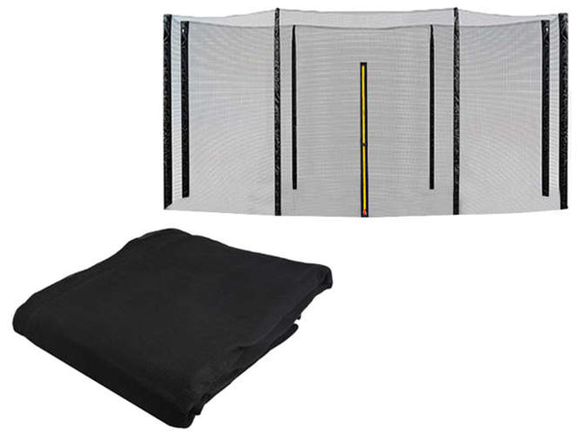 Malatec Buitennet voor Trampoline - 427 cm - 14FT - 8 Palen