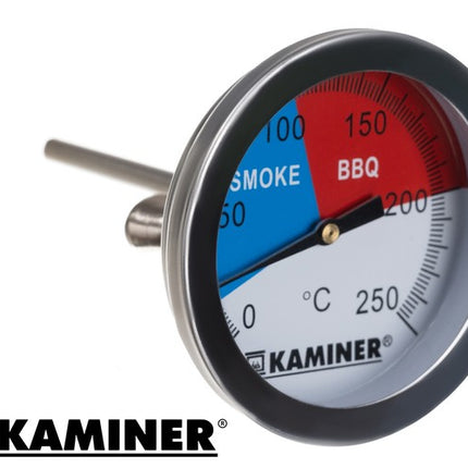 Ruhhy Grill- en Rookthermometer - Analoog - Roestvrij Staal - 0-250°C