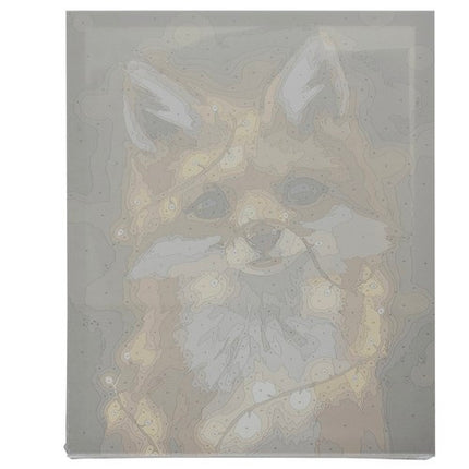 Maaleo Schilderen op Nummer - Vos - 40 x 50 cm - Frame