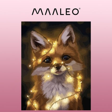Maaleo Schilderen op Nummer - Vos - 40 x 50 cm - Frame