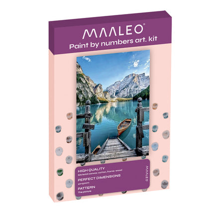 Maaleo Schilderen op Nummer - Berglandschap - 40 x 50 cm - Incl. Frame