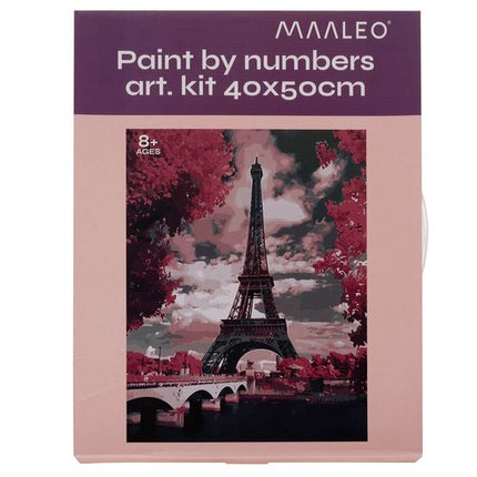 Maaleo Schilderen op Nummer - Toren - 40 x 50 cm - Incl. Frame