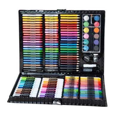 Maaleo Tekenset - 168-delig - Complete Kunstkoffer - Zwart