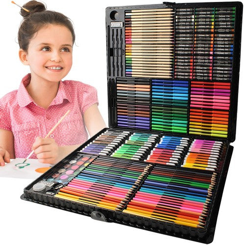 Maaleo Tekenset - 288-delig - Complete Kunstkoffer - Zwart