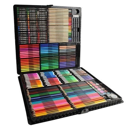 Maaleo Tekenset - 288-delig - Complete Kunstkoffer - Zwart