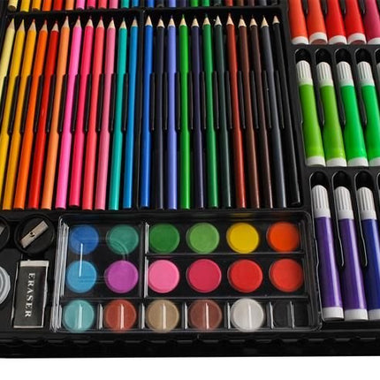Maaleo Tekenset - 288-delig - Complete Kunstkoffer - Zwart