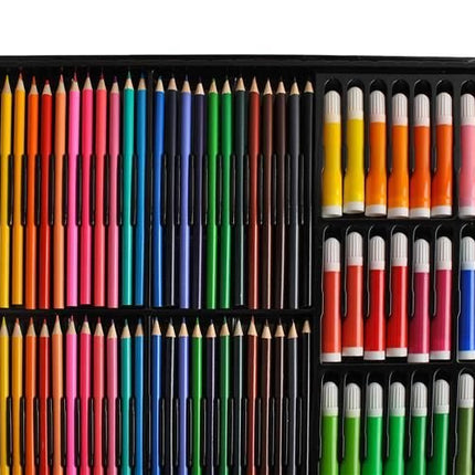 Maaleo Tekenset - 288-delig - Complete Kunstkoffer - Zwart