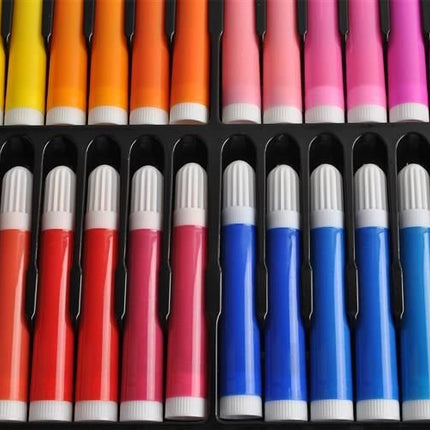 Maaleo Tekenset - 288-delig - Complete Kunstkoffer - Zwart