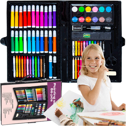Maaleo Tekenset - 86-delig - Complete Kunstkoffer voor Kinderen