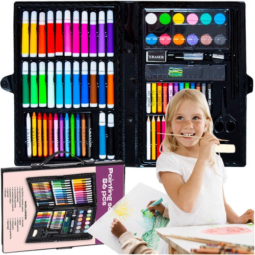Maaleo Tekenset - 86-delig - Complete Kunstkoffer voor Kinderen