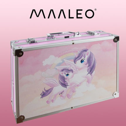 Maaleo Unicorn Schilderset - 144-delig - Met Koffer - Roze