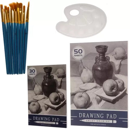 Maaleo Tekenset in Houten Koffer - 129-delig - Complete Kunstset