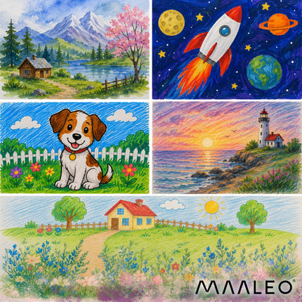 Maaleo Astronaut Schilder- en Tekenset - 145-Delig - In Koffer