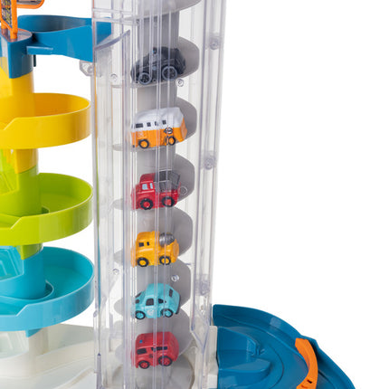 Iso Trade Interactieve Parkeergarage - 5 Verdiepingen - Met Lift en 6 Auto's
