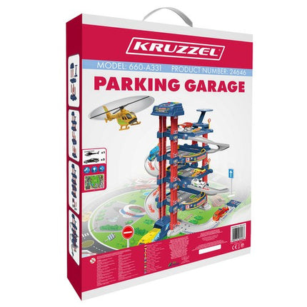 Kruzzel Parkeergarage met 4 Niveaus - Met Lift, Licht en Geluid