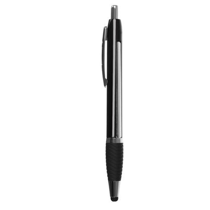 Maaleo Pennenset met Uittrekbaar Briefje - 6 Stuks - Stylus Pen - Zwart/Zilver
