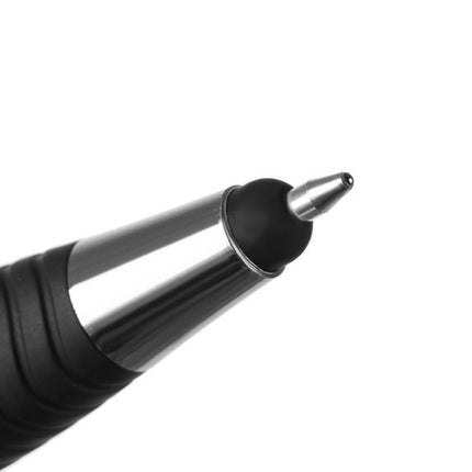 Maaleo Pennenset met Uittrekbaar Briefje - 6 Stuks - Stylus Pen - Zwart/Zilver