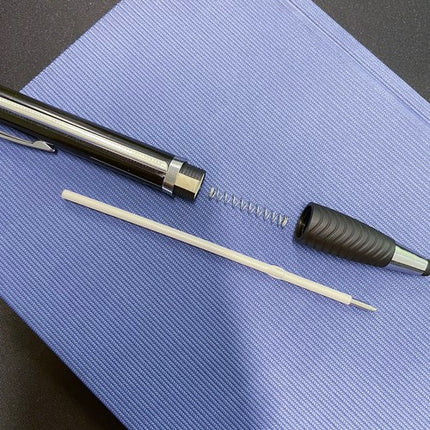 Maaleo Pennenset met Uittrekbaar Briefje - 6 Stuks - Stylus Pen - Zwart/Zilver