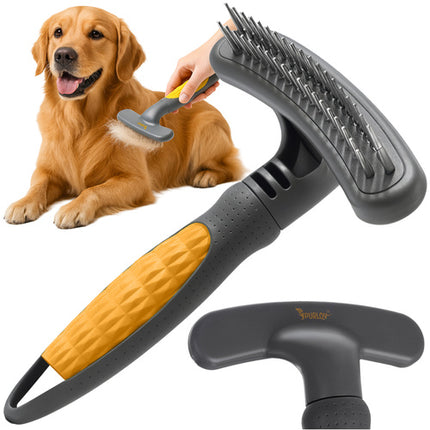 Purlov Roterende Kam voor Huisdieren - Dubbelrij - Voor Honden & Katten