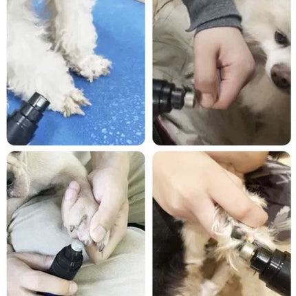 Purlov Elektrische Nagelslijper voor Huisdieren - Incl. Nagelschaar - USB Oplaadbaar