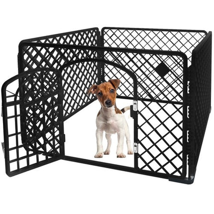 Purlov Huisdierren - Puppyren - 90 x 90 x 60 cm - Zwart