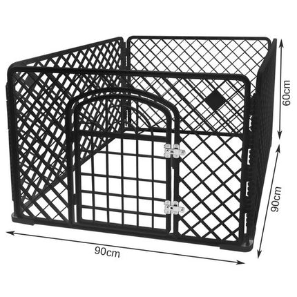 Purlov Huisdierren - Puppyren - 90 x 90 x 60 cm - Zwart