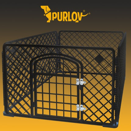 Purlov Huisdierren - Puppyren - 90 x 90 x 60 cm - Zwart