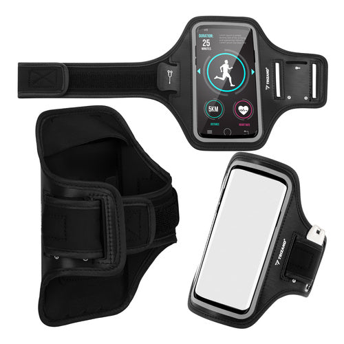Trizand Telefoonarmband voor Hardlopen - Tot 7 Inch - Zwart