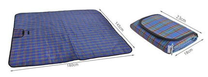 Malatec Picknickkleed - 145 x 180 cm - Waterdicht - Blauw
