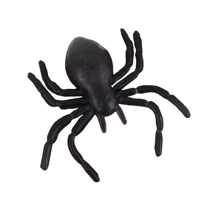 Ruhhy Kunststof Spinnen - 10 Stuks - Halloween Decoratie - 3x3 cm
