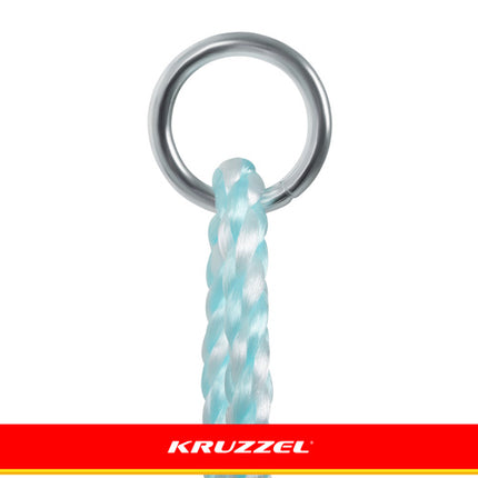 Kruzzel Kunststof Schommel - Poederblauw - Met Verstelbare Touwen