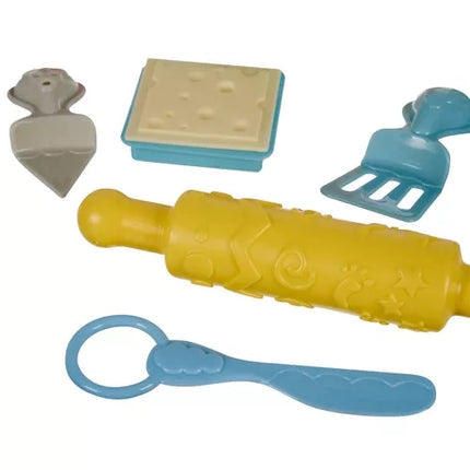 Kruzzel Boetseerklei Set - Met Speelgoedbroodrooster - 5 Kleuren