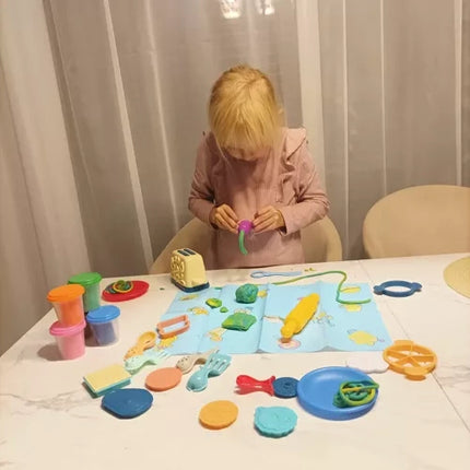 Kruzzel Boetseerklei Set - Met Speelgoedbroodrooster - 5 Kleuren