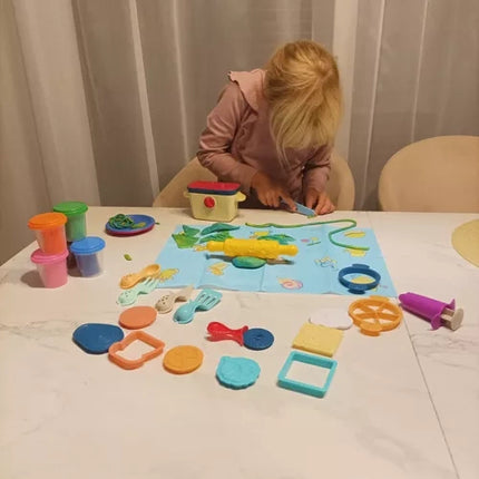 Kruzzel Boetseerklei Set - Met Speelgoedbroodrooster - 5 Kleuren