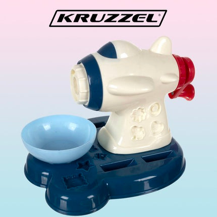 Kruzzel Boetseerklei Set - Met Pasta-vliegtuig - 5 Kleuren