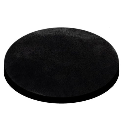 Purlov Pluche Kattenhuisje met Oren - 37 x 34 cm - Zwart - Wasbaar