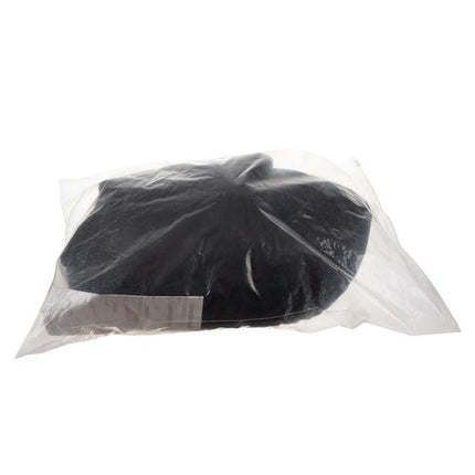 Purlov Pluche Kattenhuisje met Oren - 37 x 34 cm - Zwart - Wasbaar