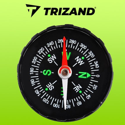 Trizand Zakkompas - Compact Navigatiehulpmiddel - Zwart