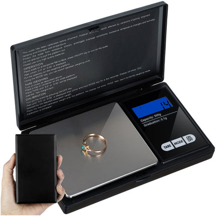 Ruhhy Pocket Weegschaal - 500g x 0.1g - Precisie Juweliersweegschaal