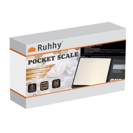 Ruhhy Pocket Weegschaal - 500g x 0.1g - Precisie Juweliersweegschaal