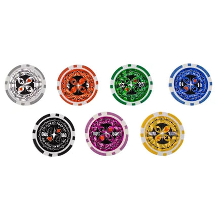 Malatec Poker Set - 500 Chips - In Luxe Aluminium Koffer - HQ