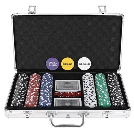 Malatec Poker Set - 300 Chips - In Luxe Aluminium Koffer - HQ
