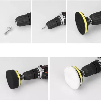 Xtrobb Polijstspons Set - 12-Delig - 80 mm - Voor Boormachine