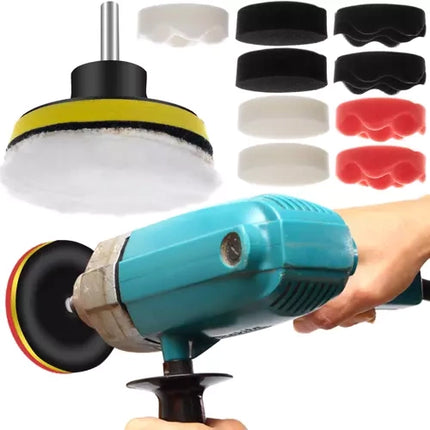 Xtrobb Polijstspons Set - 12-Delig - 80 mm - Voor Boormachine