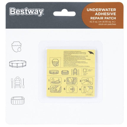 Bestway Zwembad Reparatiekit - 10 Stuks - 6,5 x 6,5 cm