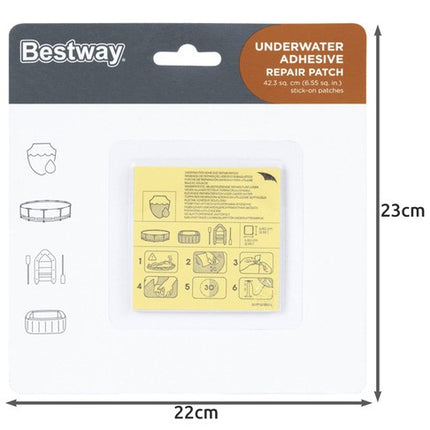 Bestway Zwembad Reparatiekit - 10 Stuks - 6,5 x 6,5 cm