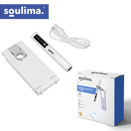 Soulima Draagbare UV LED Lamp met Houder - 3W - LCD - USB-C