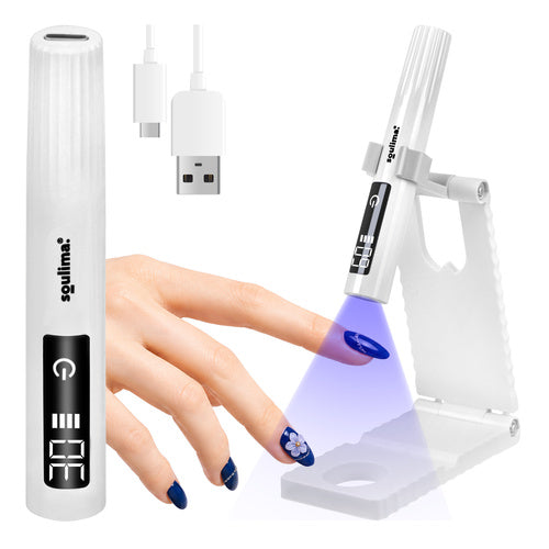 Soulima Draagbare UV LED Lamp met Houder - 3W - LCD - USB-C